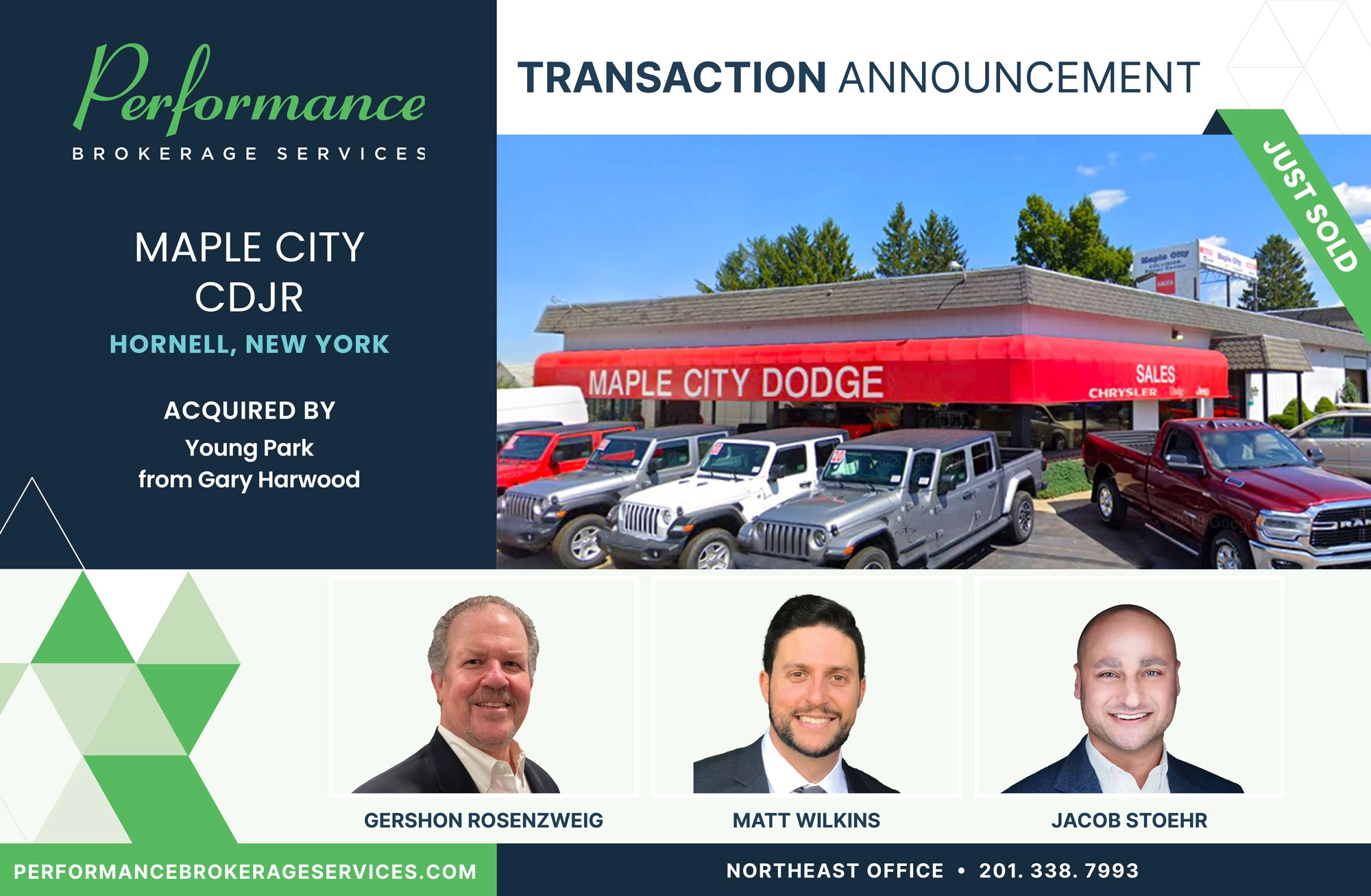 Maple City Dodge sells to Young Park with Performance Brokerage