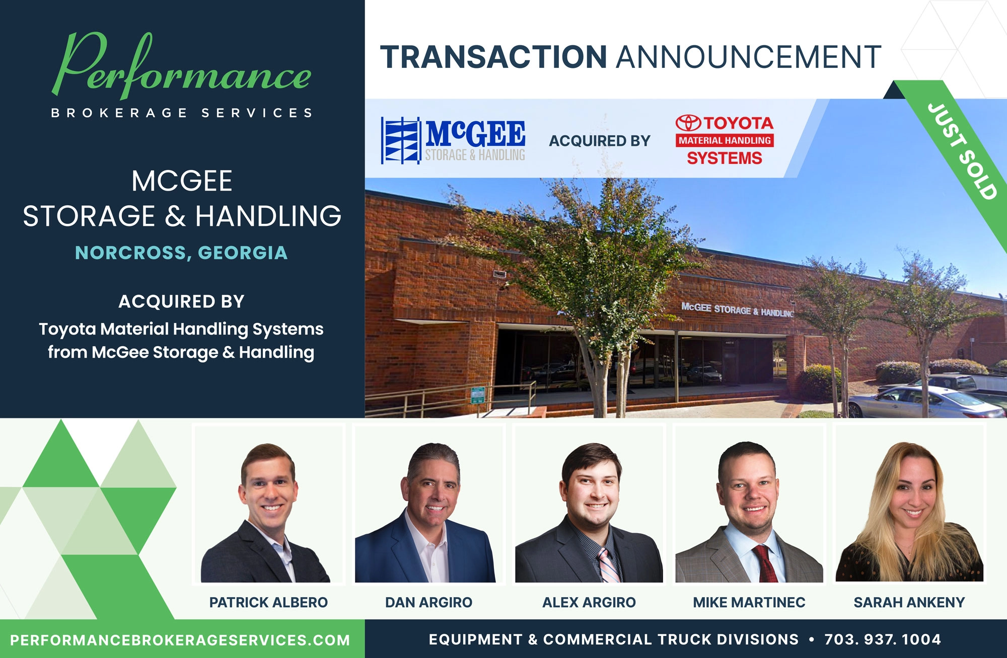 McGee-storage-&-handling-sells-to-toyota-material-handling-systems-with-performance-brokerage