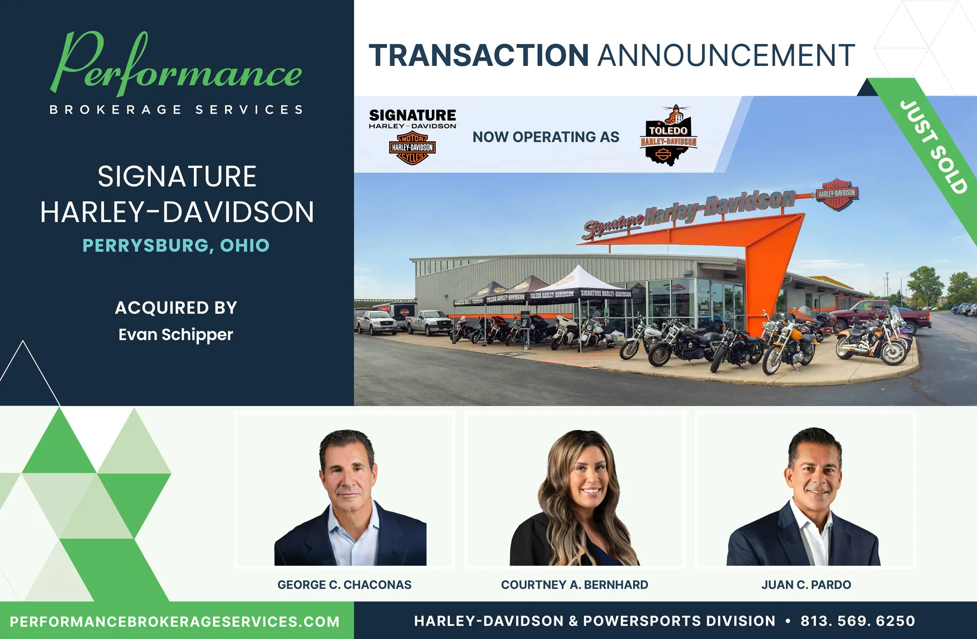 Signature Harley-Davidson sells to Evan Schipper with Performance Brokerage