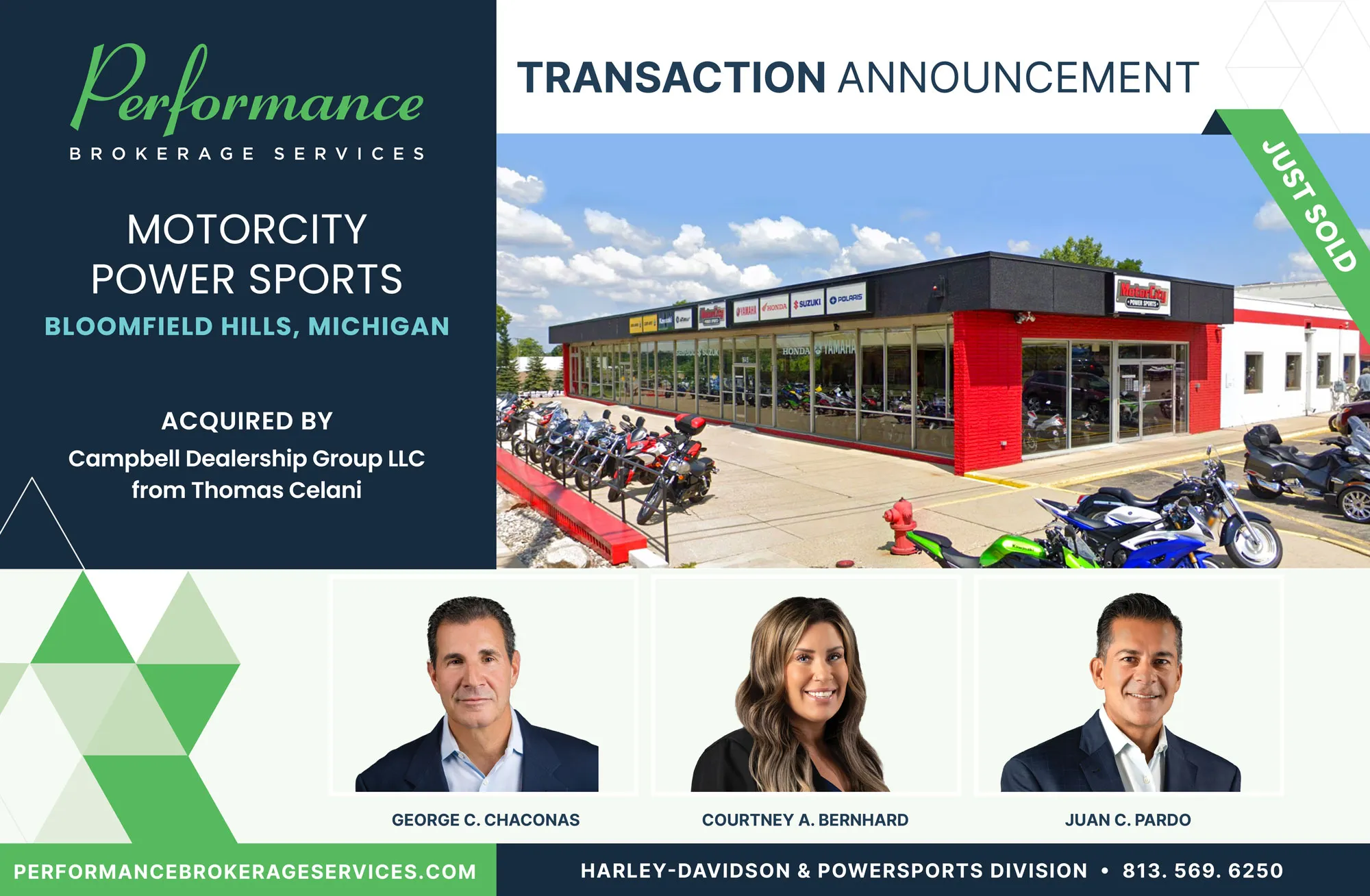 MotorCity Power Sports sells to Campbell Dealership Group with Performance Brokerage
