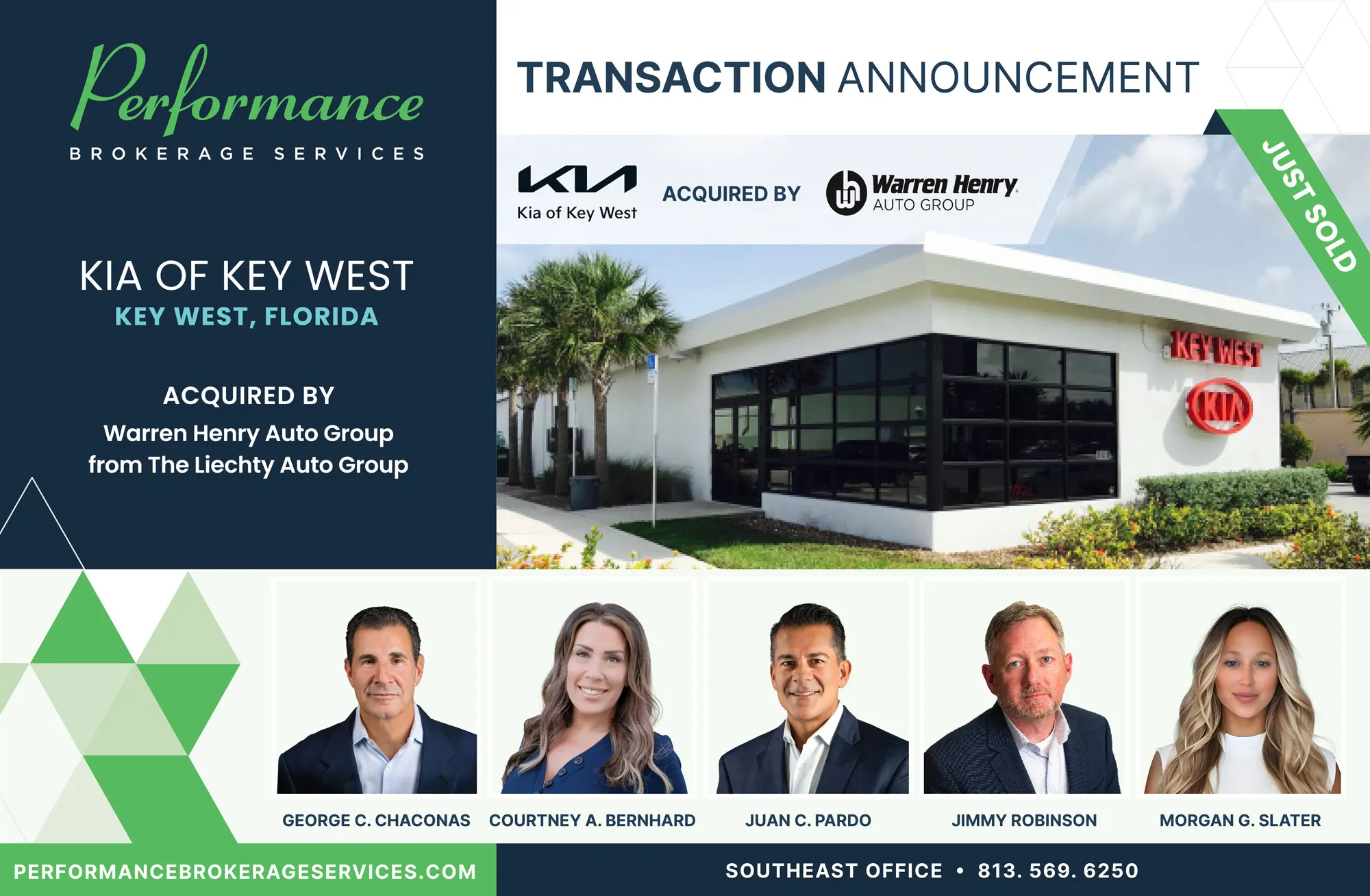 Kia of Key West sells to Warren Zinn with Performance Brokerage
