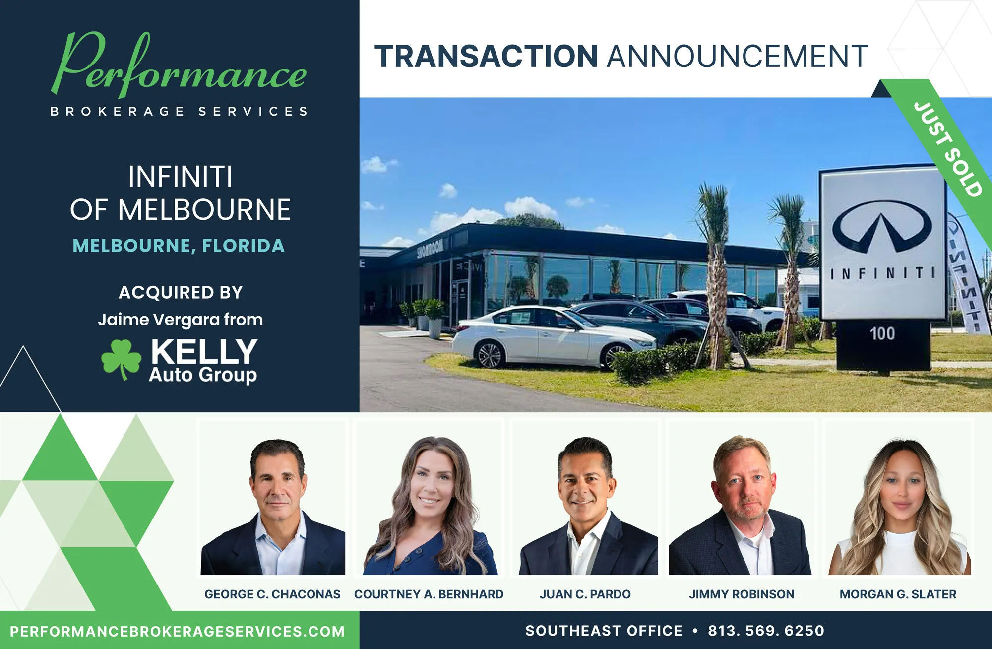 Infiniti of Melbourne sells to Jaime Vergara with Performance Brokerage